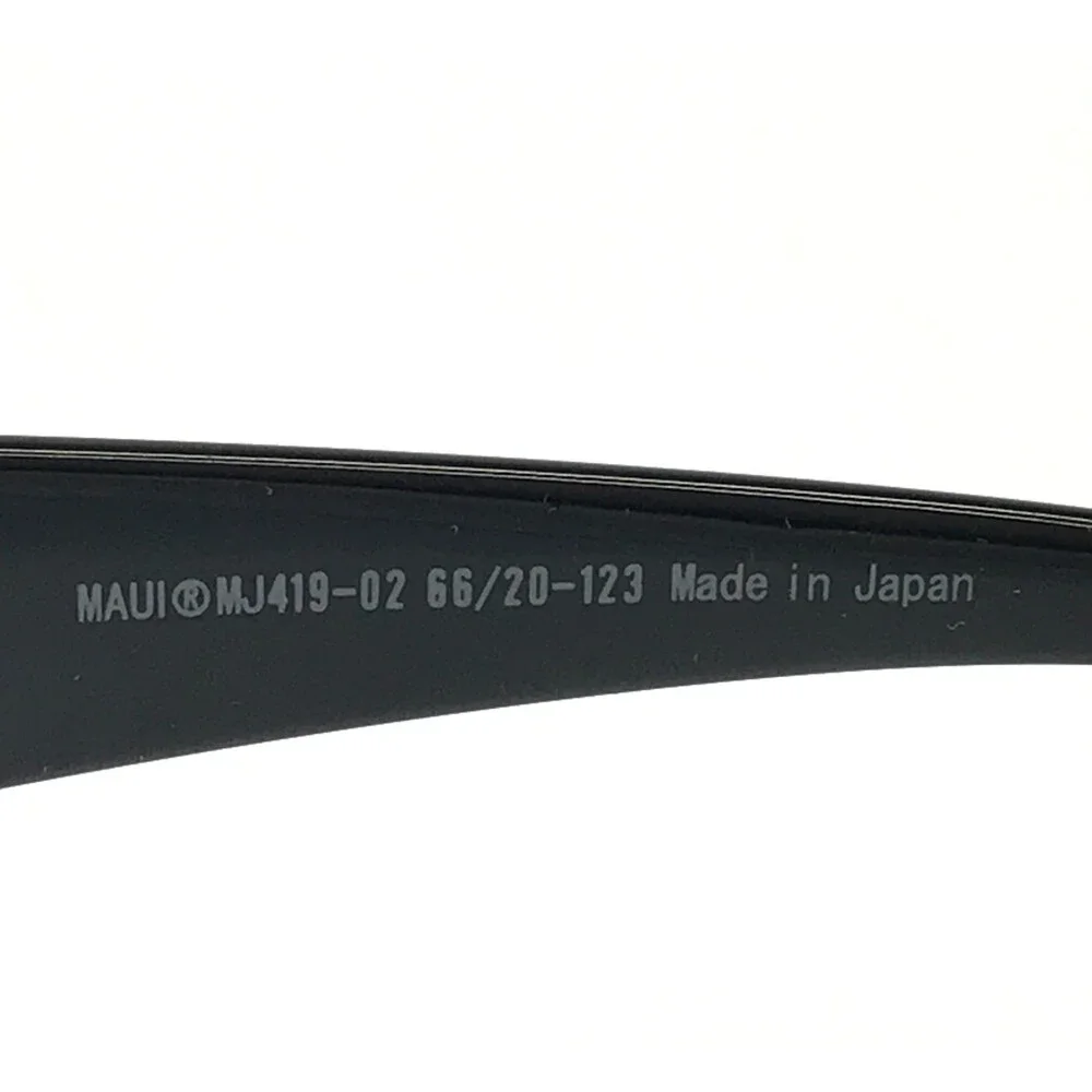 Maui Jim Sunglasses HALEAKALA MJ419-02 Gloss Black Frames w/ Maui Rose Lenses